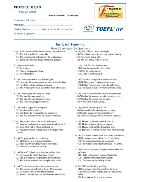 toefl practice test pdf download